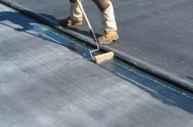 三元乙丙防水卷材施工中